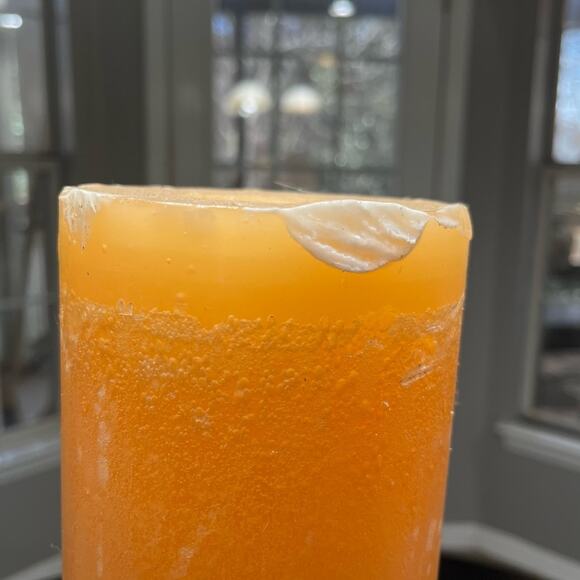 Pottery Barn Timber Pillar Cylindrical Centerpiece Long Burning Wax Candle 18” - Picture 11 of 14